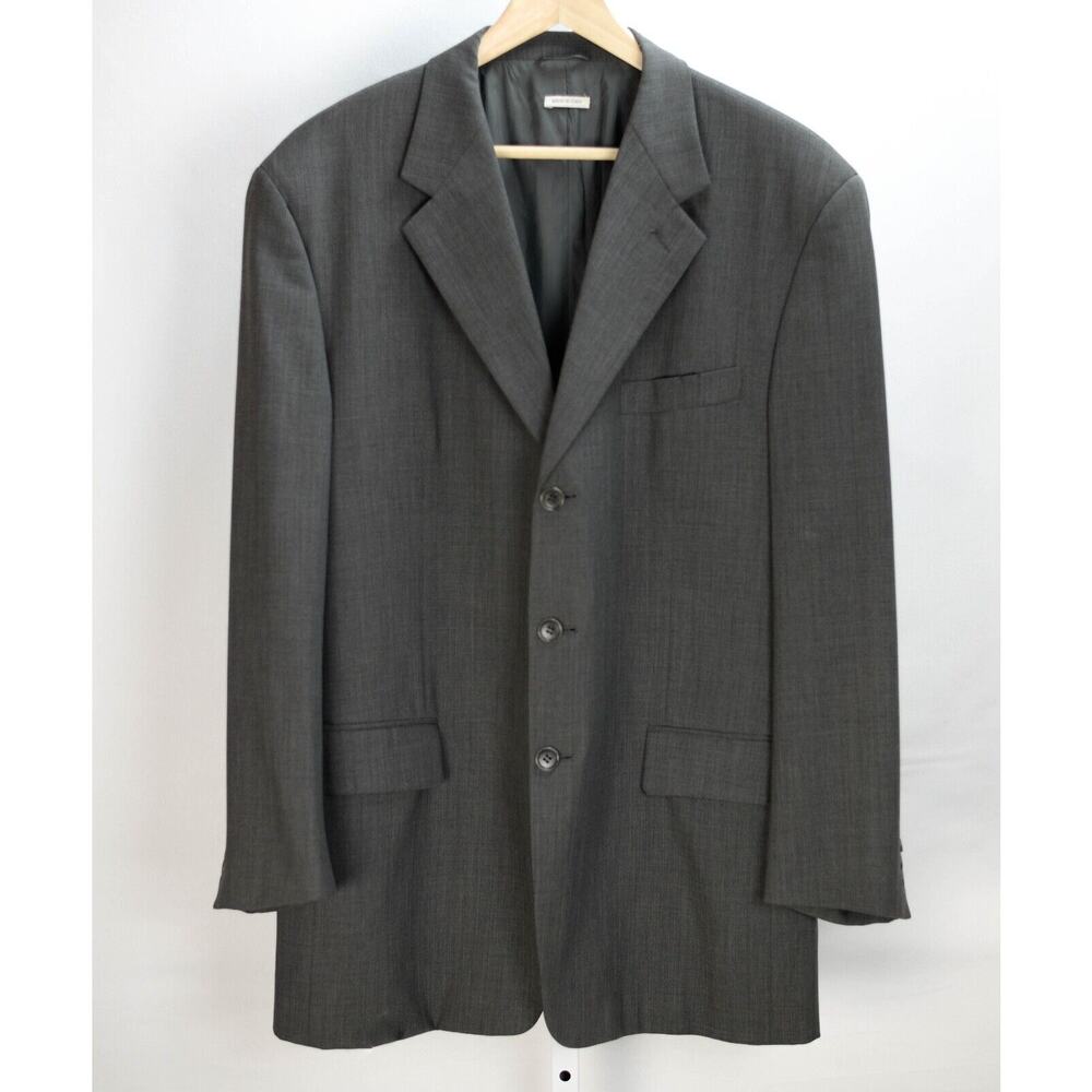 Vestimenta Suit Jacket Blazer Gray 3 Button Double Vent EU 54, US 44R